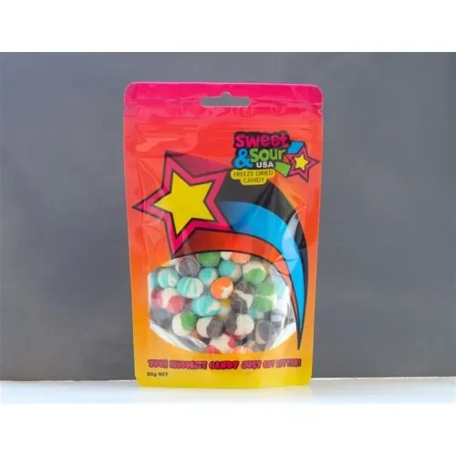 Freeze Dried Rainbow Sour Candies (60g)
