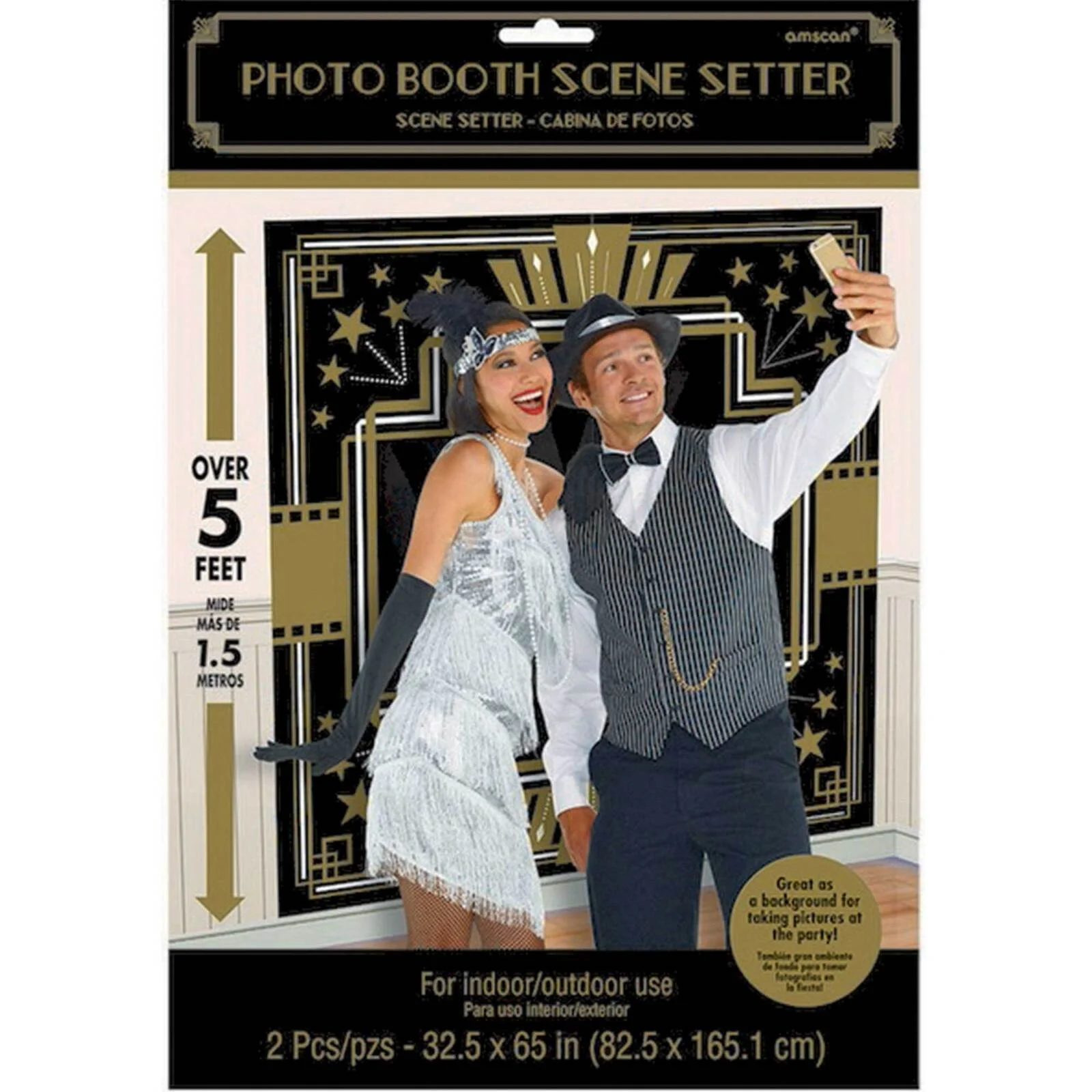 1920's Art Deco Glam Scene Setter Wall Decoration (165x82cm)