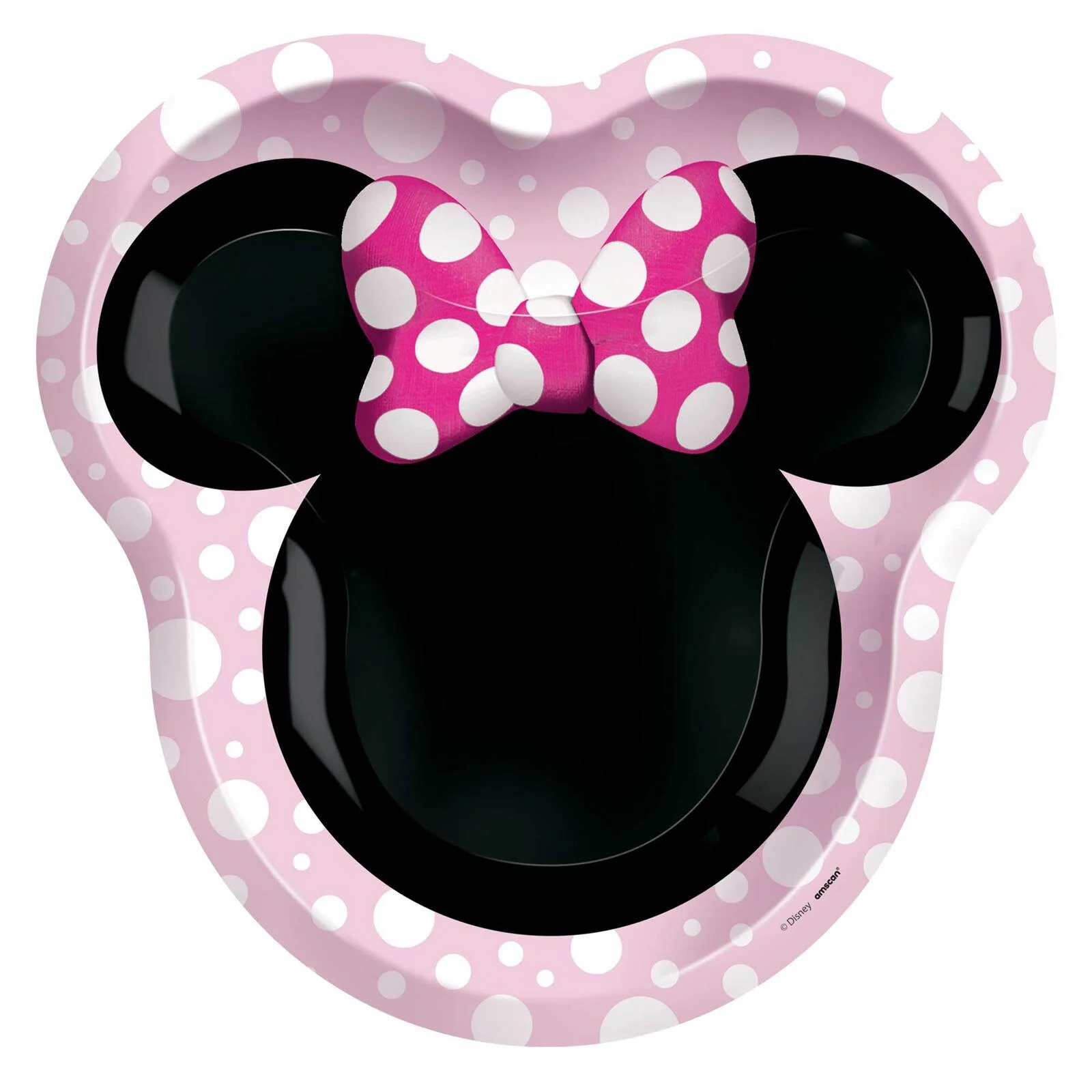 Minnie Mouse Shaped Paper Plates (23x20 cm) - Pk 8
