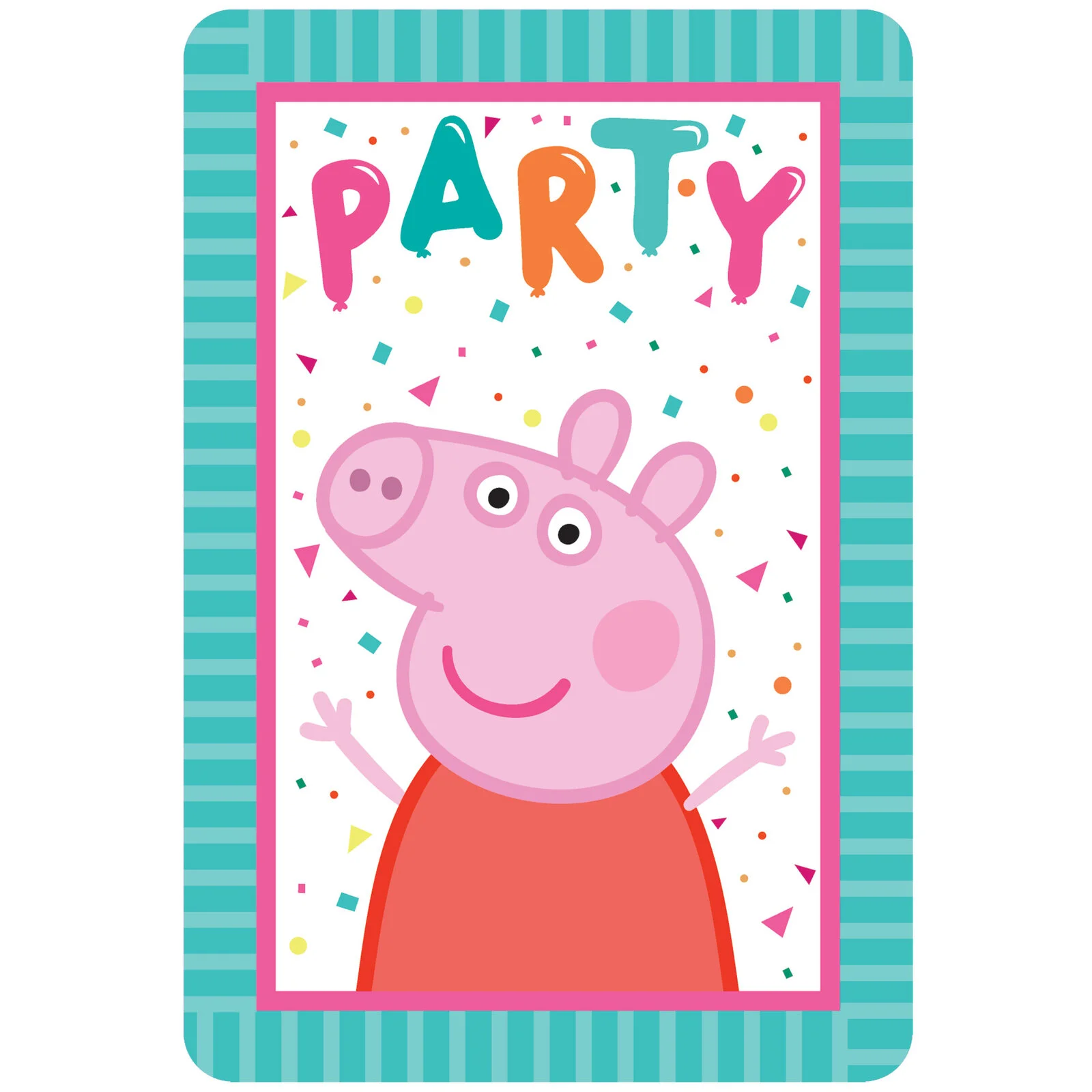 Peppa Pig Party Postcard Invitations - PK 8