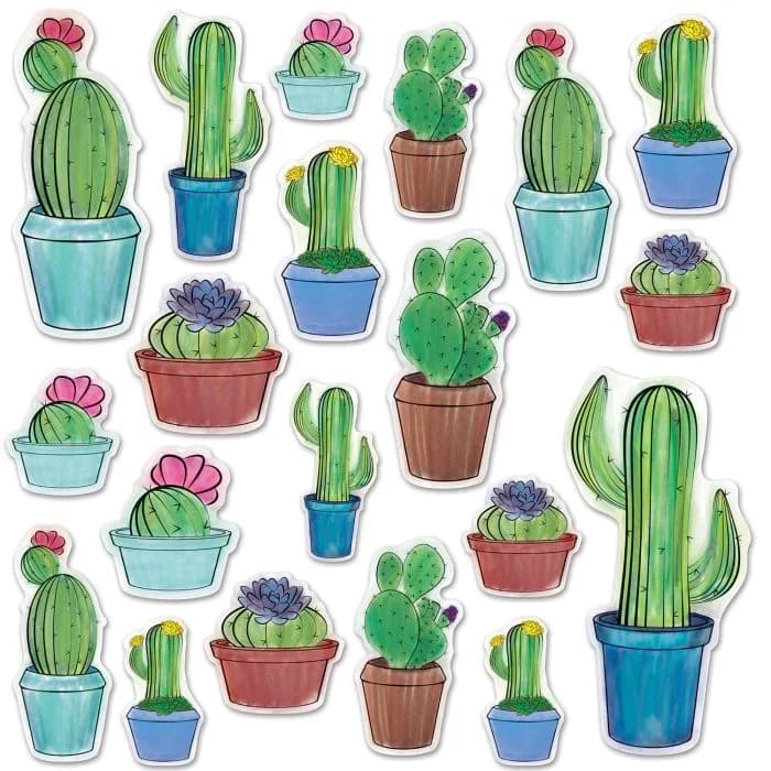 Asstd. Potted Cactus Cutouts - Pk 20