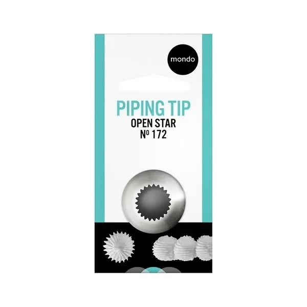 Mondo #172 Open Star Piping Tip