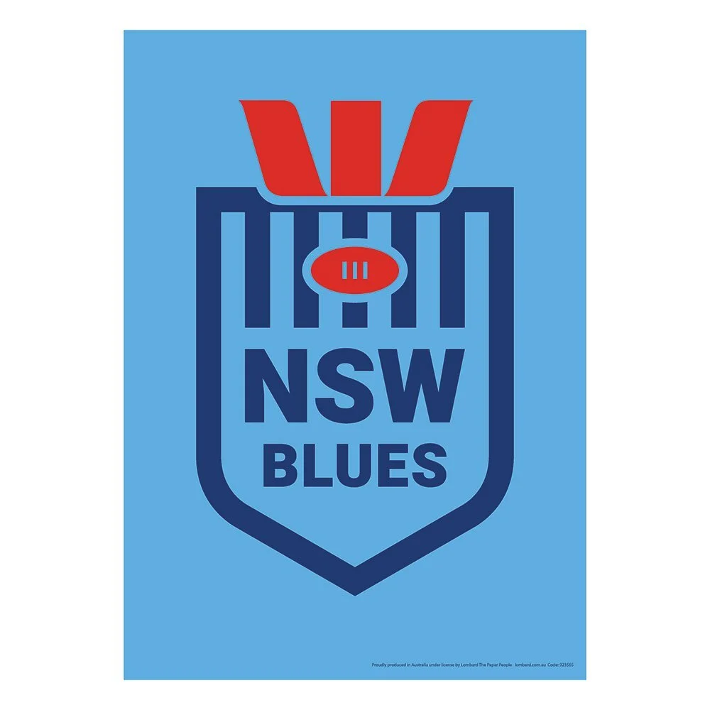 NSW Blues State of Origin Poster (59x42cm)