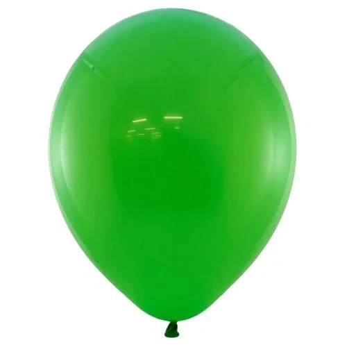 25cm Green Latex Balloons (12") - Pk 15