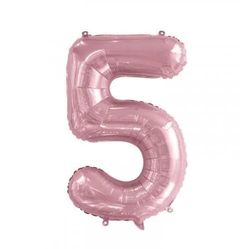 34" Number #5 Light Pink Foil Balloon (86cm)