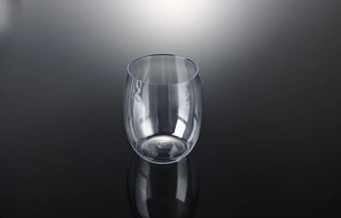 350ml Stemless Wine Glass Clear - Pk 4