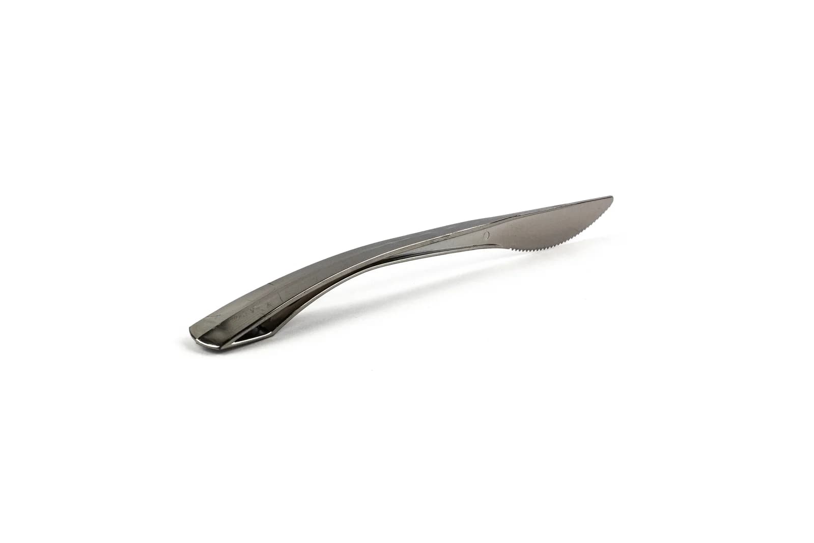 Flared Premium Reusable Plastic Silver Knives - Pk 50