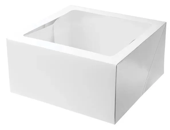 25cm Mondo White Cake Box (15x25x25cm)