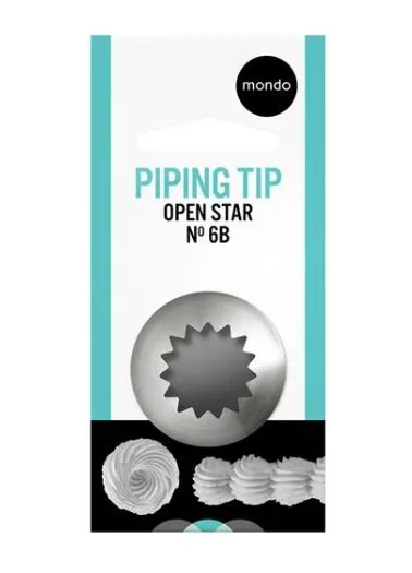 Mondo #6B Open Star Piping Tip