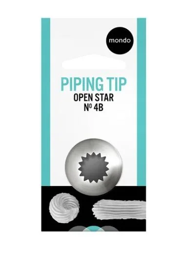 Mondo #4B Open Star Piping Tip