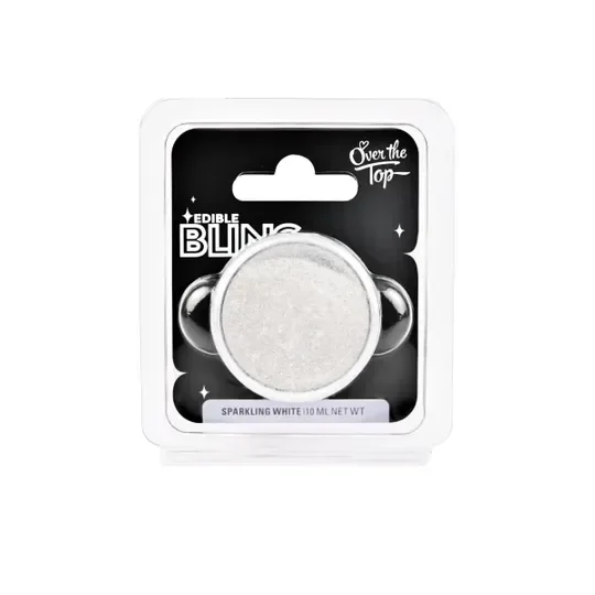 Over the Top Edible Bling Sparkling White Glitz Dust (10 ml)