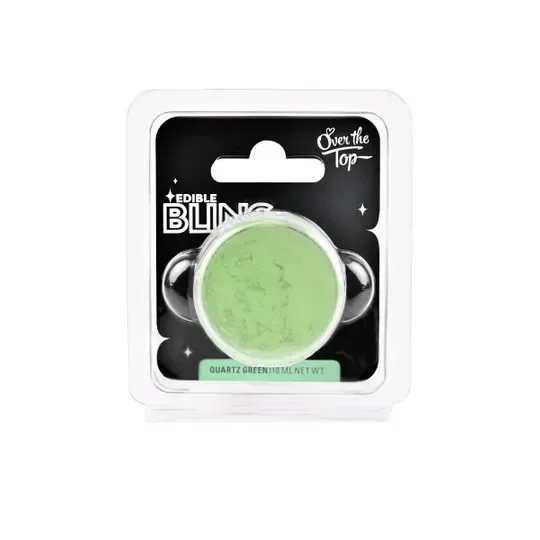 Over the Top Edible Bling Quartz Green Lustre Dust (10 ml)