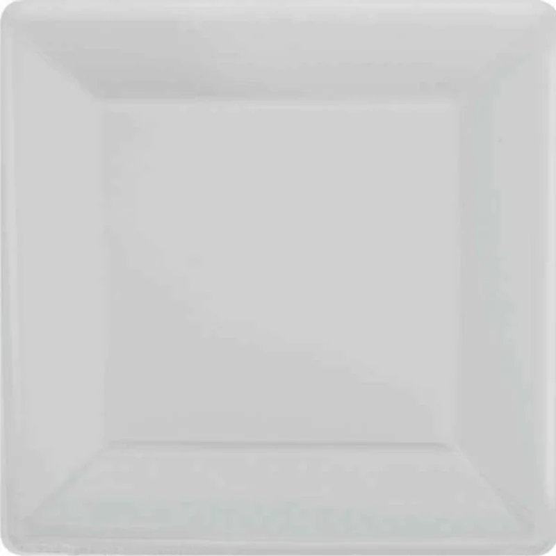 Silver Square Plates (17 cm) - Pk 20
