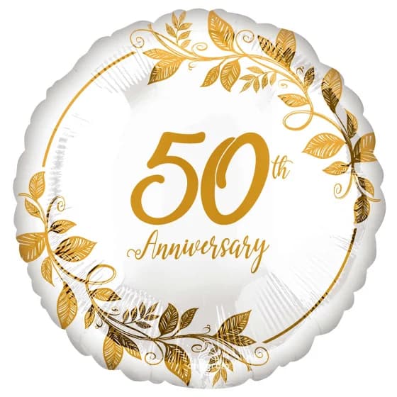 50th Anniversary Balloon (45 cm)