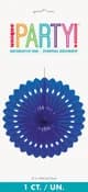 Royal Blue Decorative Fan (40 cm)