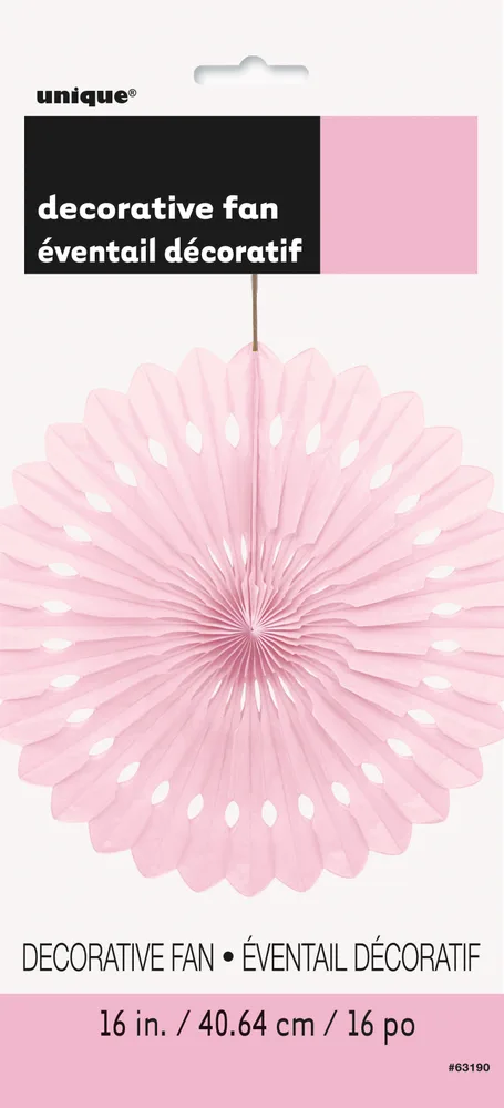 Light Pink Decorative Fan (40 cm)