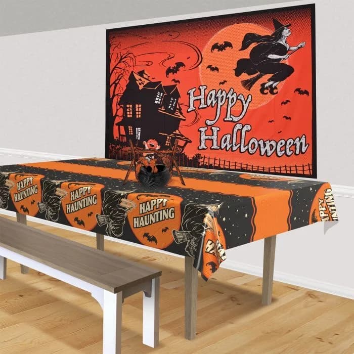 Happy Halloween Vintage Backdrop (152x213cm)