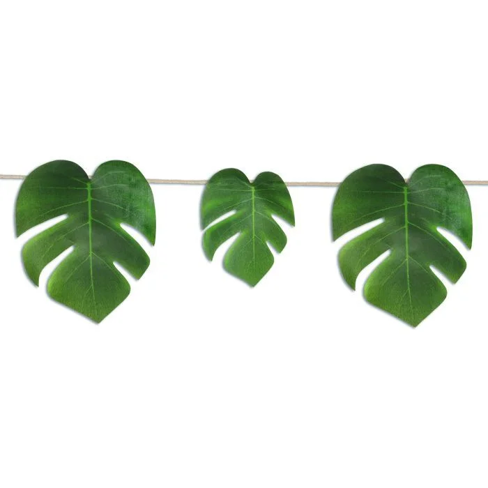 Fabric Tropical Palm Leaves Streamer (274 cm)