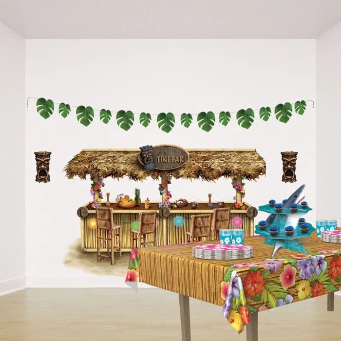 Fabric Tropical Palm Leaves Streamer (274 cm)