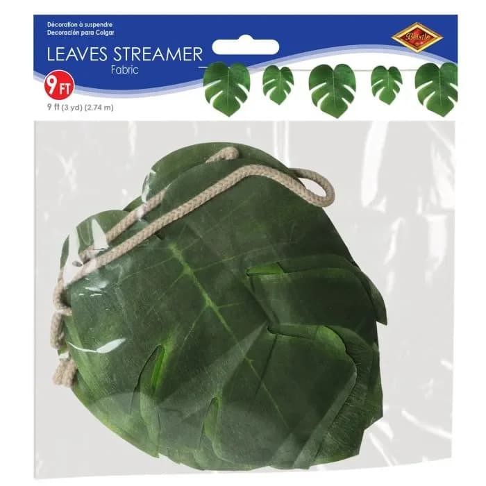 Fabric Tropical Palm Leaves Streamer (274 cm)