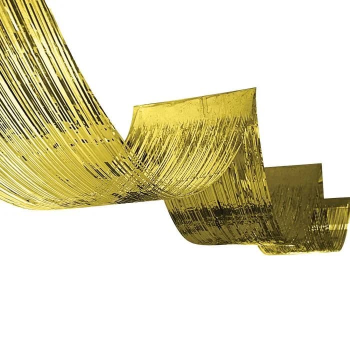 Gold Metallic Fringe Ceiling Curtain (50 x 490 cm)