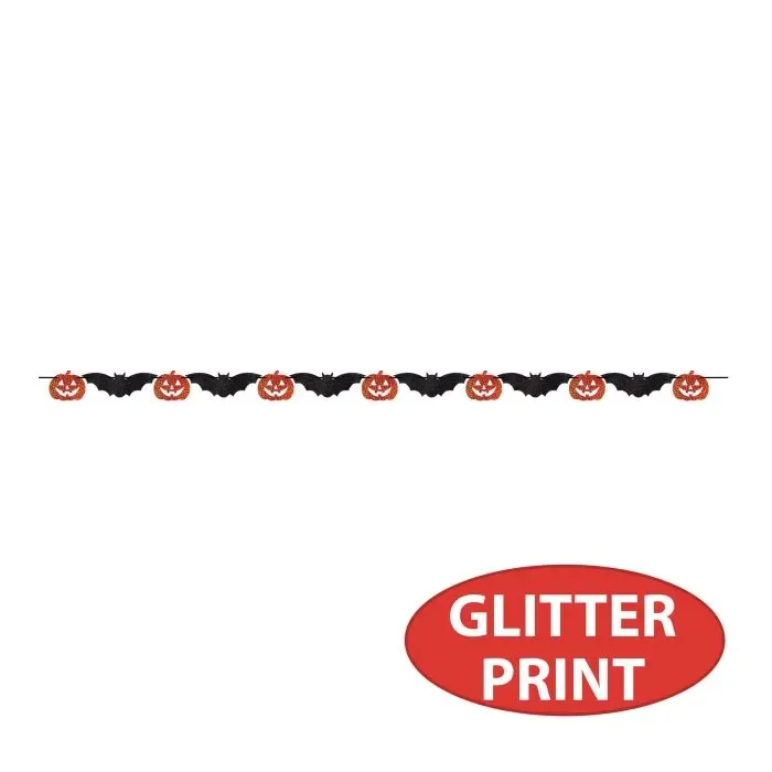 Pumpkin & Bat Streamer (2M)