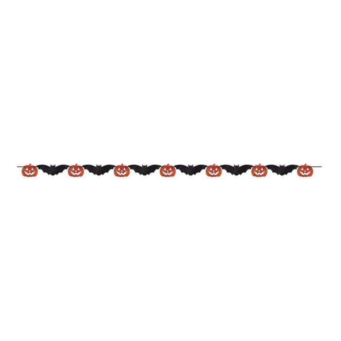 Pumpkin & Bat Streamer (2M)