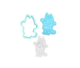 Bingo Heeler Cookie Cutter & Stamp Set (8 cm)