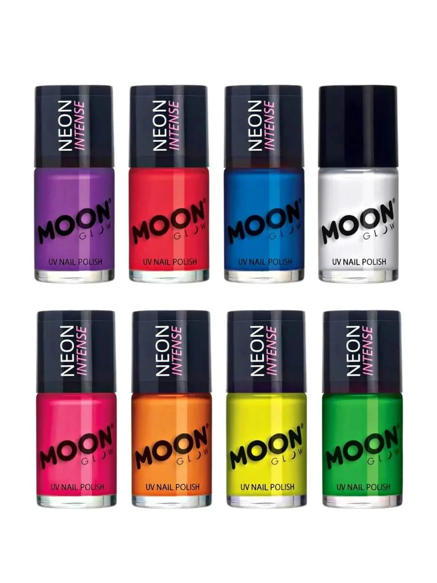 Moon Glow Intense Neon UV Nail Polish, White