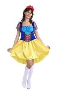 Womens Snow White Short Costume
