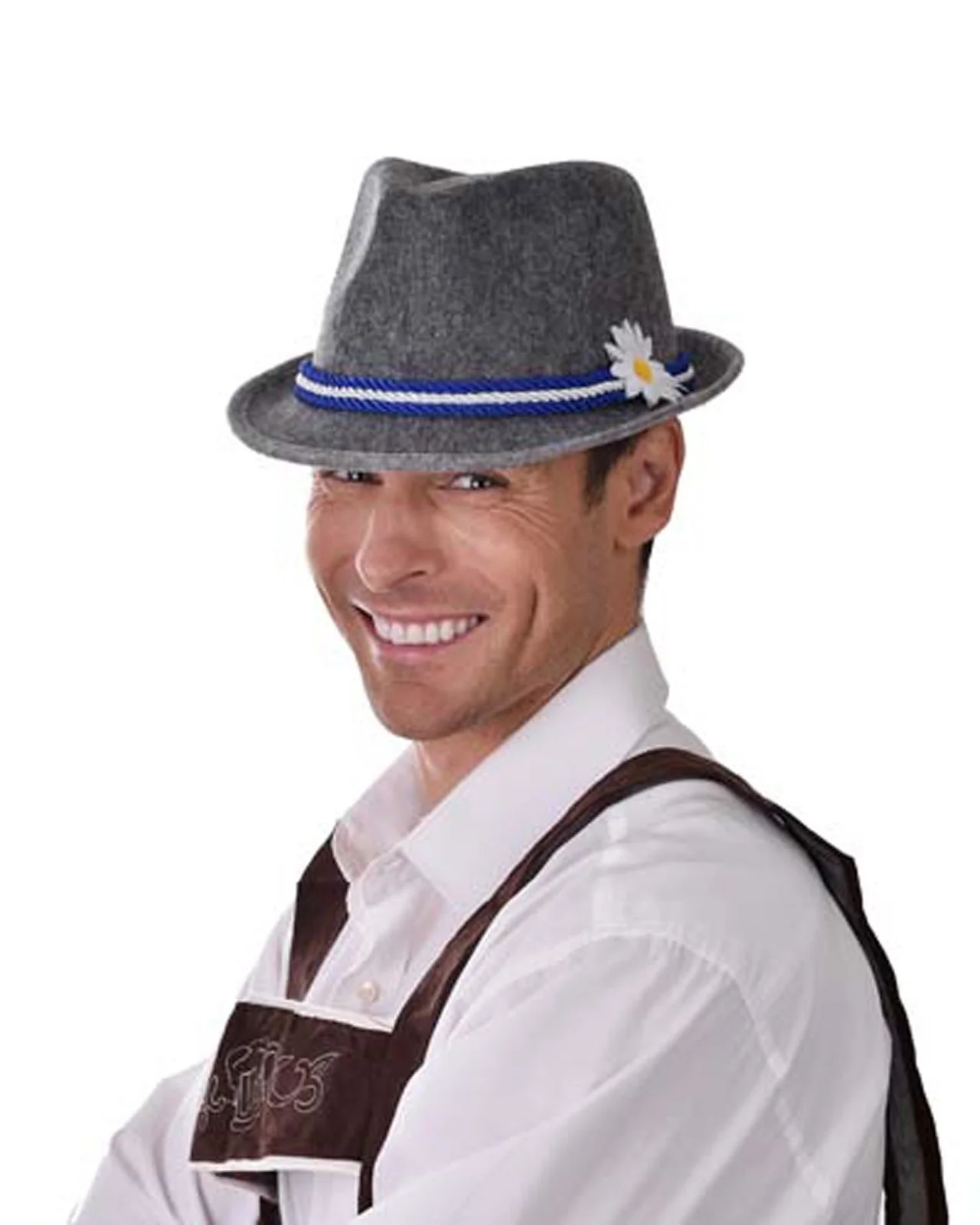 Oktoberfest Grey Alpine Trenker Hat