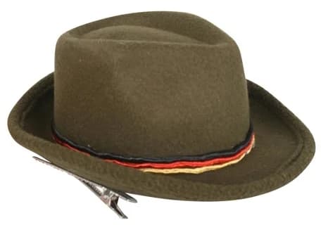 Oktoberfest Khaki Trenker Fascinator Hat