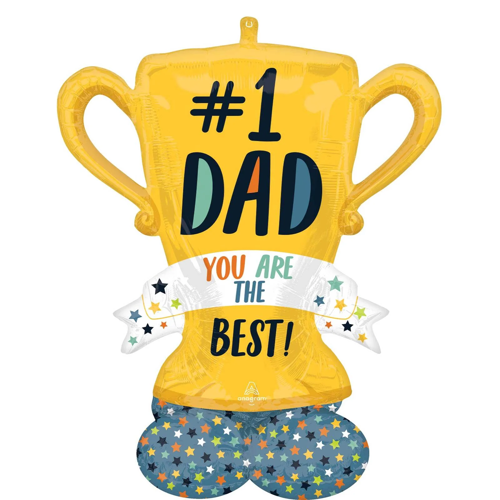 AirLoonz Best Dad Trophy Balloon (109 x 96.5 cm)