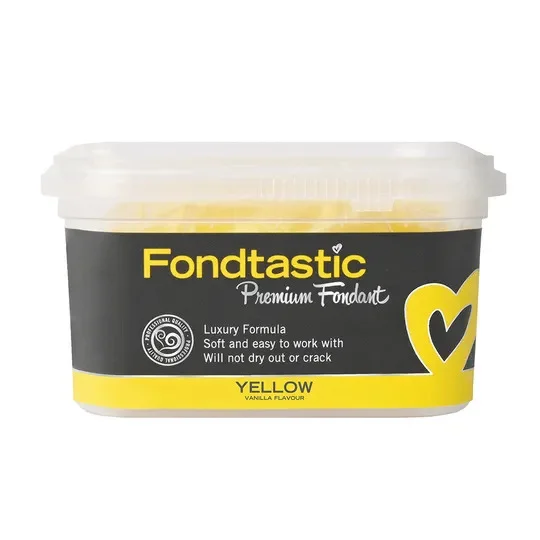 Fondtastic Premium Fondant - Yellow (250 g)