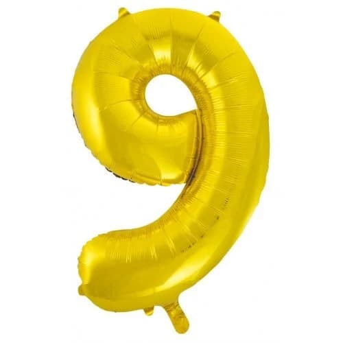 Foil Balloon Gold #9 (86.36 cm)
