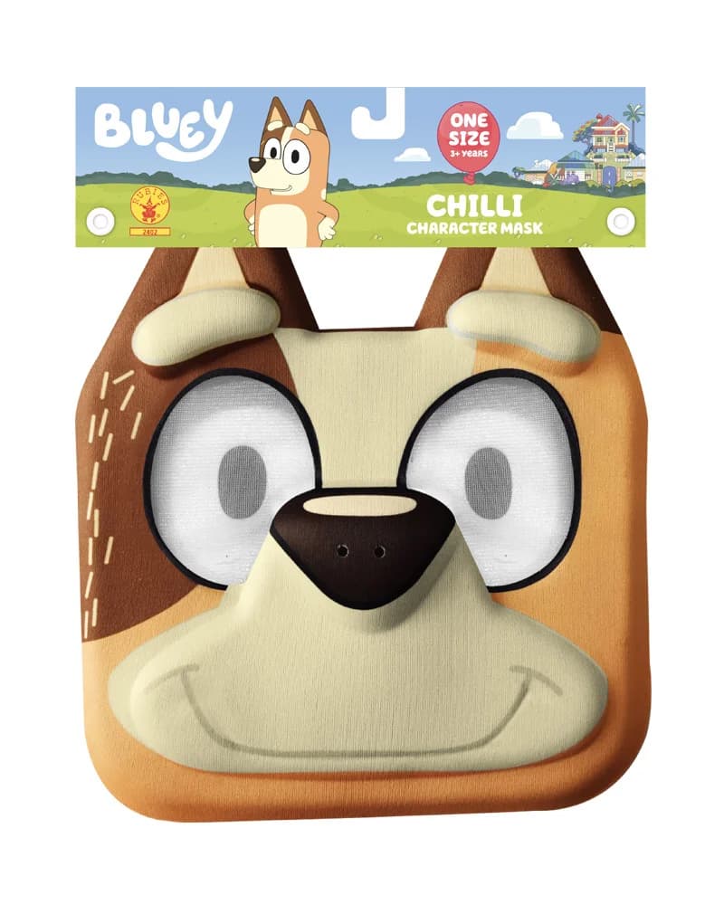 BLUEY Chilli Heeler Character Face Mask
