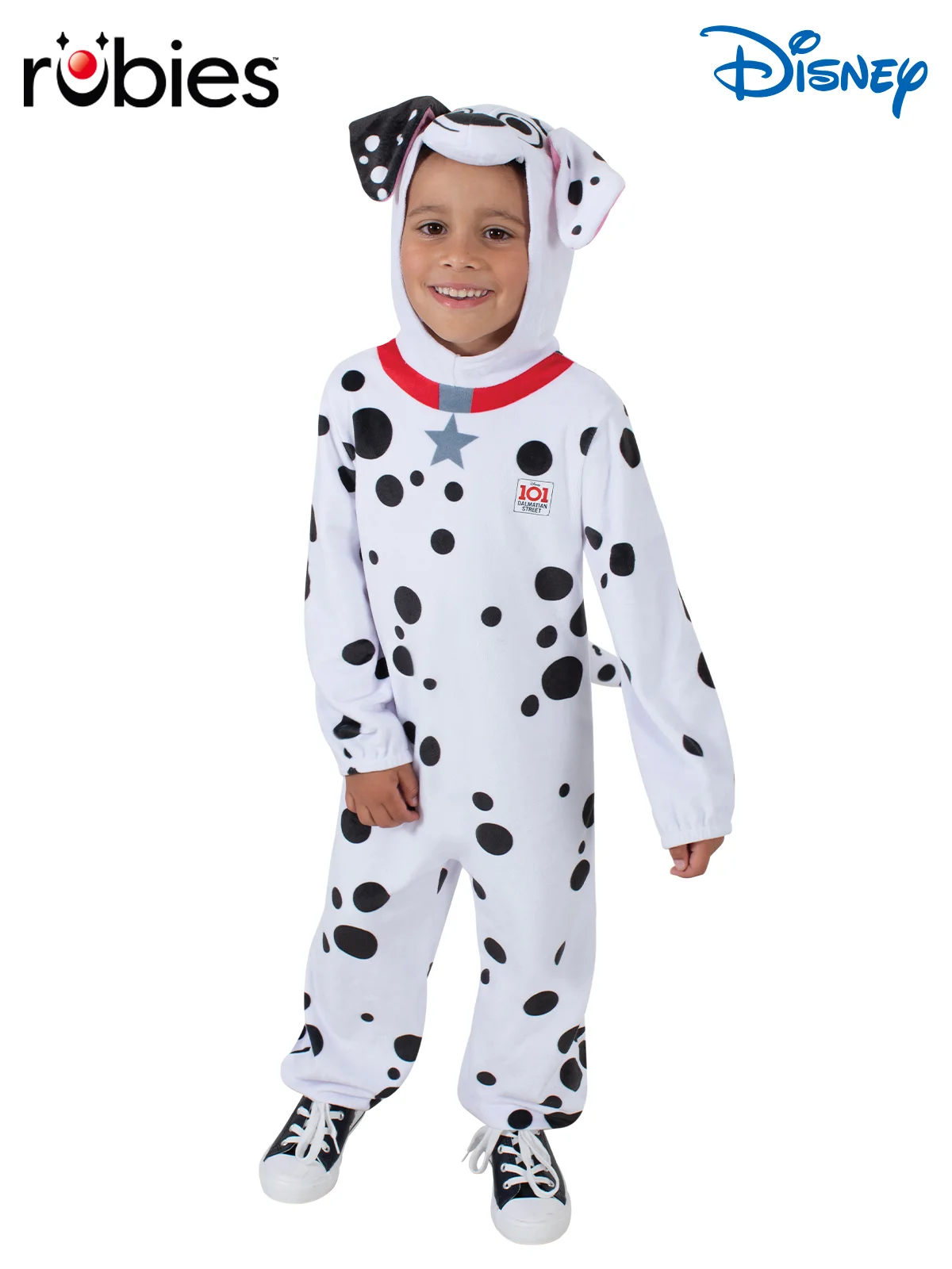 Kids 101 Dalmations Onesie Costume - 3-5 Years