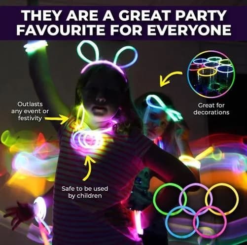 Glow Stick Bracelets (20cm) - Pk 15