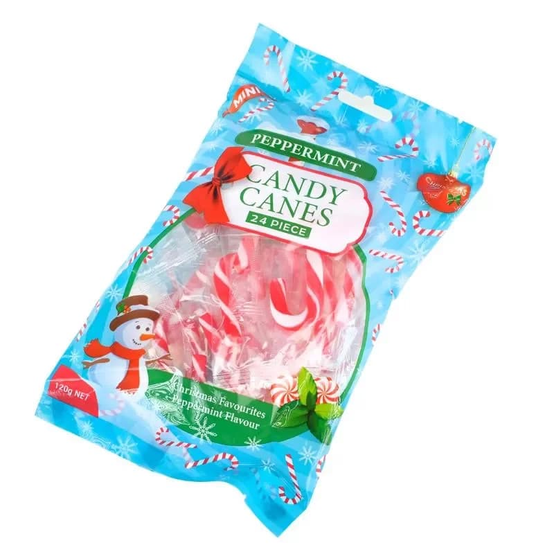 Mini Peppermint Candy Canes - Pk 24