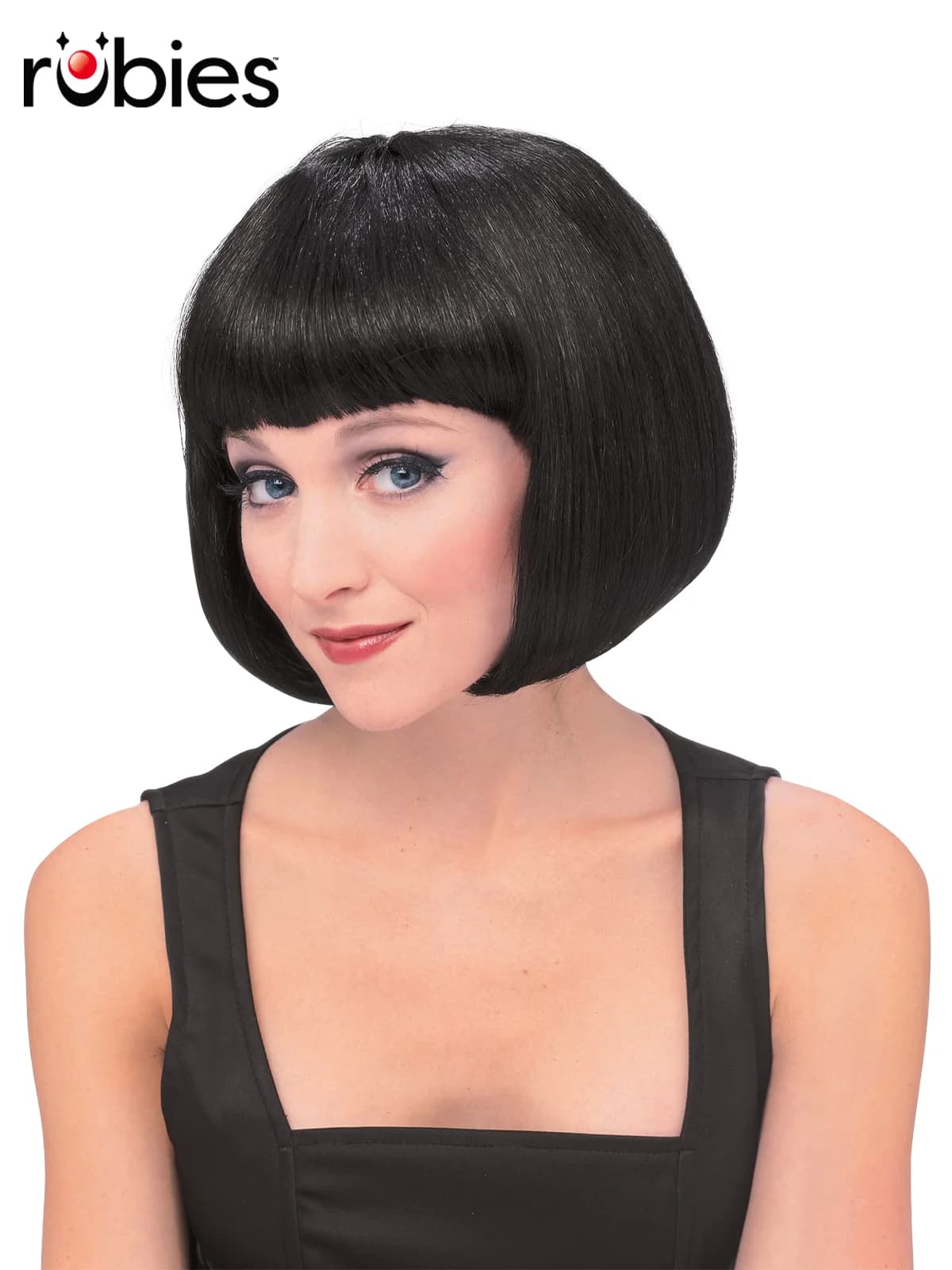 Black Fringed Bob Wig