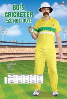 80s Cricketer Costume – 52 Not Out!