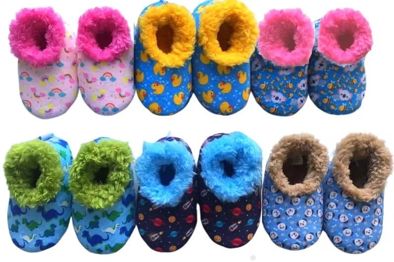 Slumbies Non-Slip Baby Slippers (Asstd. Designs)