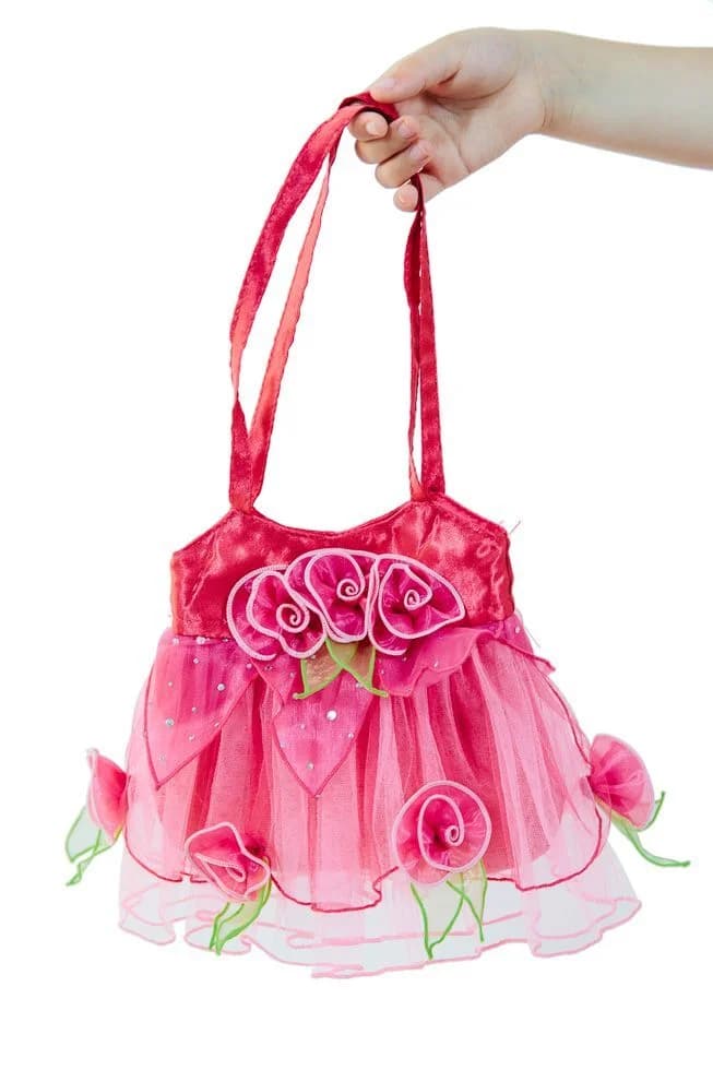 Kids Hot Pink Rose Tote Bag