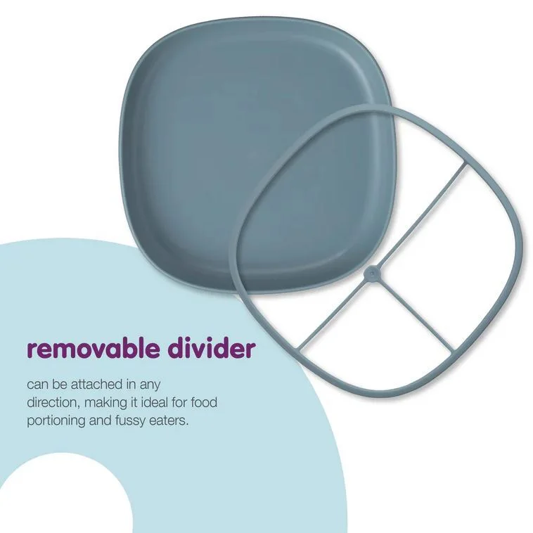 Ocean Blue 2-in-1 Suction Plate