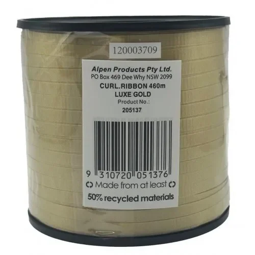 Luxe Gold Curling Ribbon Roll (460M)