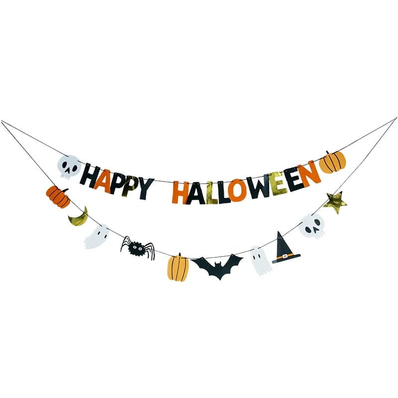 Happy Halloween Bunting Set - Pk 2