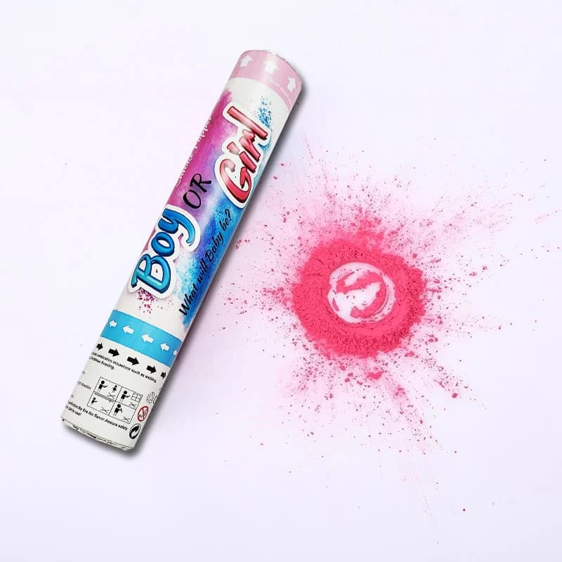 Pink Smoke Popper Gender Reveal (30cm)