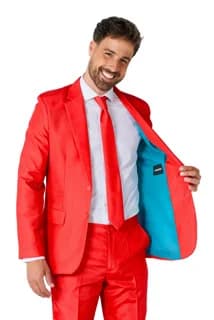 Adults Devil Red Suit Costume