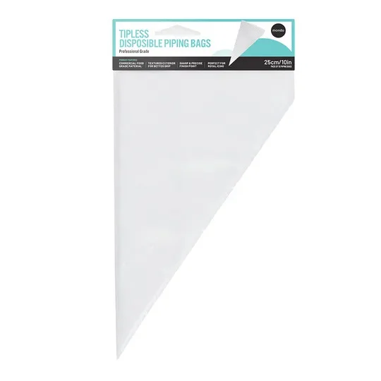 Mondo 10in. Tipless Disposable Piping Bags - Pk 50