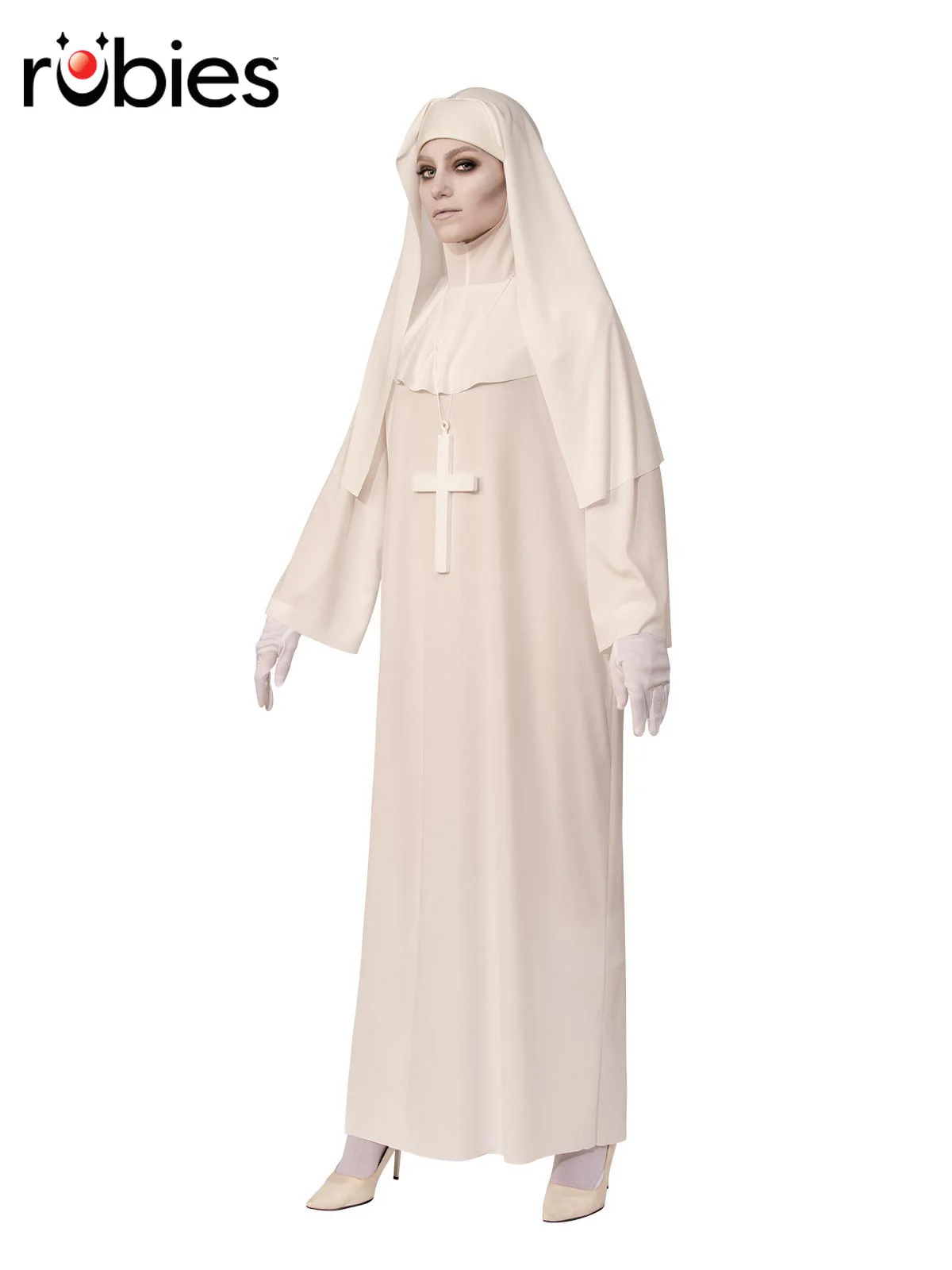 Womens Ghostly White Nun Costume